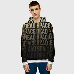 Толстовка-худи мужская Dead Space или мертвый космос, цвет: 3D-белый — фото 2