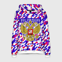 Толстовка-худи мужская Russia team, цвет: 3D-белый