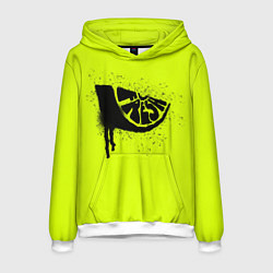 Толстовка-худи мужская Fresh lime, цвет: 3D-белый