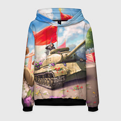 Толстовка-худи мужская Русский танк, цвет: 3D-черный