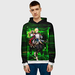 Толстовка-худи мужская Кавех - Геншин импакт, цвет: 3D-белый — фото 2