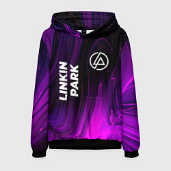 Толстовка-худи мужская Linkin Park violet plasma, цвет: 3D-черный