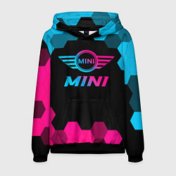 Толстовка-худи мужская Mini - neon gradient, цвет: 3D-черный