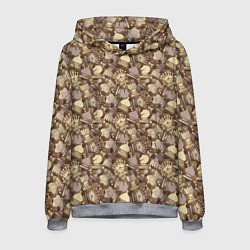 Толстовка-худи мужская Шахматный Король - Chess, цвет: 3D-меланж