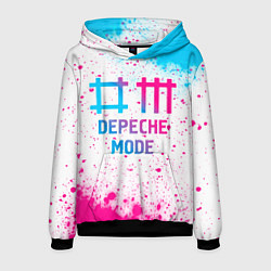 Толстовка-худи мужская Depeche Mode neon gradient style, цвет: 3D-черный