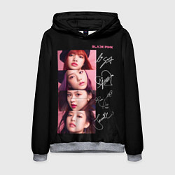 Толстовка-худи мужская Blackpink Autographs, цвет: 3D-меланж