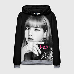 Толстовка-худи мужская Blackpink Lisa Business card, цвет: 3D-меланж