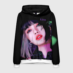 Толстовка-худи мужская Blackpink Lisa brunette, цвет: 3D-белый