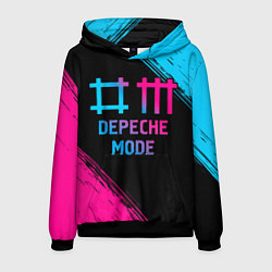 Толстовка-худи мужская Depeche Mode - neon gradient, цвет: 3D-черный