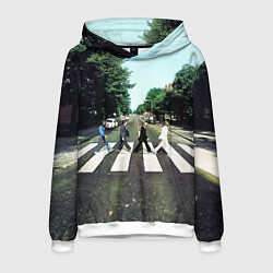 Толстовка-худи мужская The Beatles альбом Abbey Road, цвет: 3D-белый