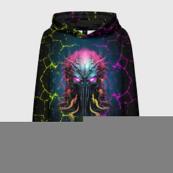 Толстовка-худи мужская Alien - neon style, цвет: 3D-меланж