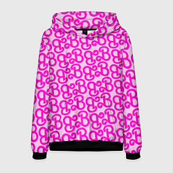 Толстовка-худи мужская Логотип Барби - буква B, цвет: 3D-черный