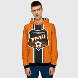 Толстовка-худи мужская Урал футбольный клуб, цвет: 3D-черный — фото 2