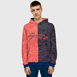 Толстовка-худи мужская Strey Kids x Anime, цвет: 3D-синий — фото 2