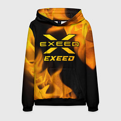 Толстовка-худи мужская Exeed - gold gradient, цвет: 3D-черный