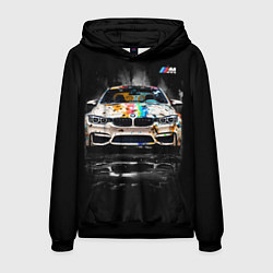 Толстовка-худи мужская BMW Креативный тюнинг, цвет: 3D-черный
