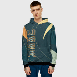 Толстовка-худи мужская СССР Космос, цвет: 3D-черный — фото 2