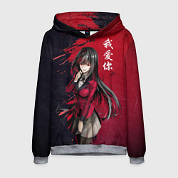 Толстовка-худи мужская Аниме Тянка, цвет: 3D-меланж