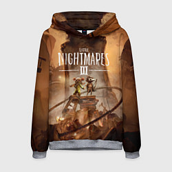 Толстовка-худи мужская Герои Little nightmares 3, цвет: 3D-меланж