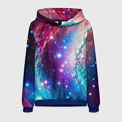 Толстовка-худи мужская Удивительная вселенная, цвет: 3D-синий