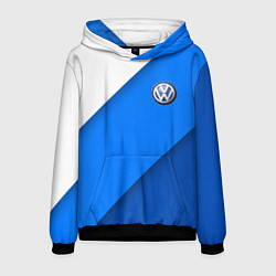 Мужская толстовка Volkswagen - голубые линии