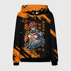 Толстовка-худи мужская Киборг Юстасс Кид - One Piece, цвет: 3D-черный