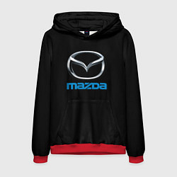 Толстовка-худи мужская Mazda sportcar, цвет: 3D-красный
