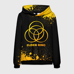 Толстовка-худи мужская Elden Ring - gold gradient, цвет: 3D-черный