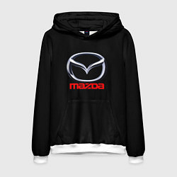 Толстовка-худи мужская Mazda japan motor, цвет: 3D-белый