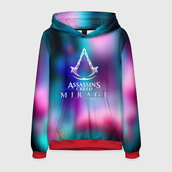 Толстовка-худи мужская Ассасин крид мираж, цвет: 3D-красный