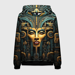 Толстовка-худи мужская Египетские фараоны, цвет: 3D-черный