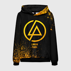 Толстовка-худи мужская Linkin Park - gold gradient, цвет: 3D-черный