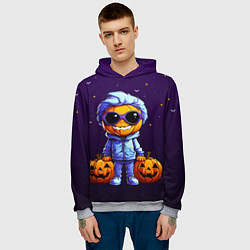 Толстовка-худи мужская Happy pumpkin, цвет: 3D-меланж — фото 2