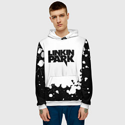 Толстовка-худи мужская Linkin park black album, цвет: 3D-белый — фото 2