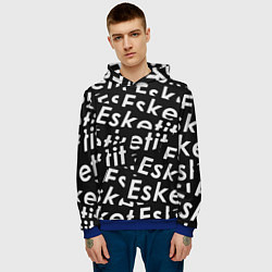 Толстовка-худи мужская Esskeetit rap, цвет: 3D-синий — фото 2