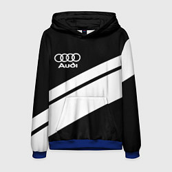 Толстовка-худи мужская Audi sport line, цвет: 3D-синий