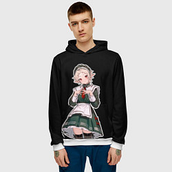 Толстовка-худи мужская Милая Сильфи, цвет: 3D-белый — фото 2