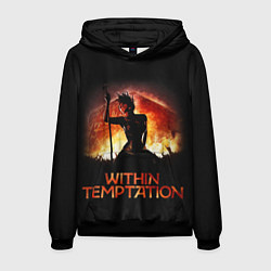 Толстовка-худи мужская Within Temptation Sharon, цвет: 3D-черный