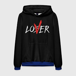 Толстовка-худи мужская Lover loser, цвет: 3D-синий