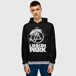 Толстовка-худи мужская Linkin Park рэп-метал, цвет: 3D-меланж — фото 2