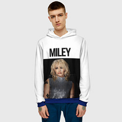 Толстовка-худи мужская Miley Cyrus, цвет: 3D-синий — фото 2