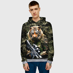Толстовка-худи мужская Тиер солдат спецназа, цвет: 3D-меланж — фото 2