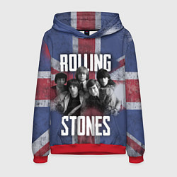 Толстовка-худи мужская Rolling Stones - Great britain, цвет: 3D-красный