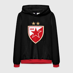 Толстовка-худи мужская Црвена Звезда logo fc, цвет: 3D-красный