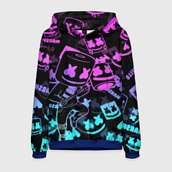 Мужская толстовка Marshmello neon pattern