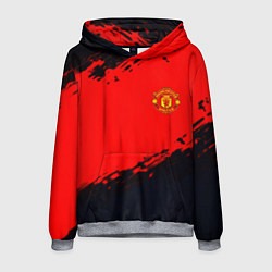 Толстовка-худи мужская Manchester United colors sport, цвет: 3D-меланж