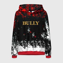 Толстовка-худи мужская Bully краски, цвет: 3D-красный