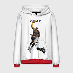 Толстовка-худи мужская Goat 23 - LeBron James, цвет: 3D-красный