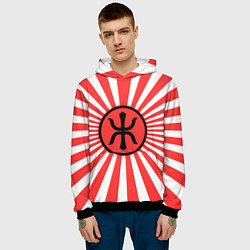 Толстовка-худи мужская Red Alert: Империя Восходящего Солнца, цвет: 3D-черный — фото 2