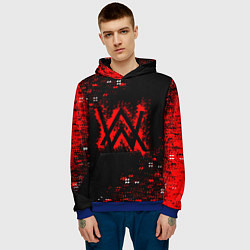 Толстовка-худи мужская Alan walker k-391, цвет: 3D-синий — фото 2